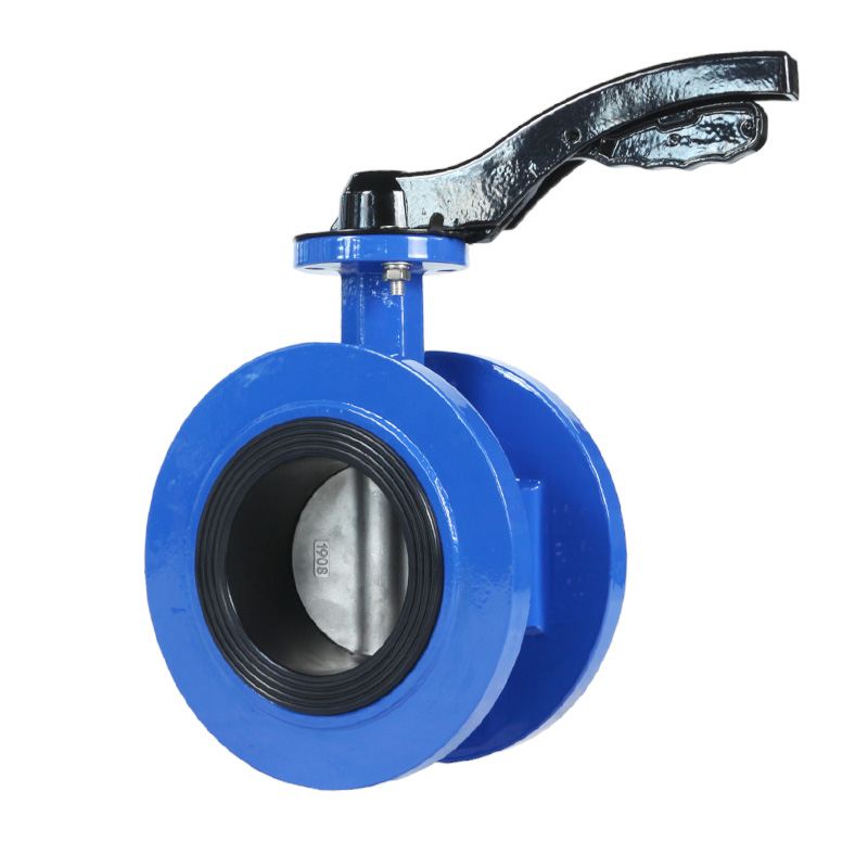 Ductile Iron cast iron Multi-standard flange butterfly valve